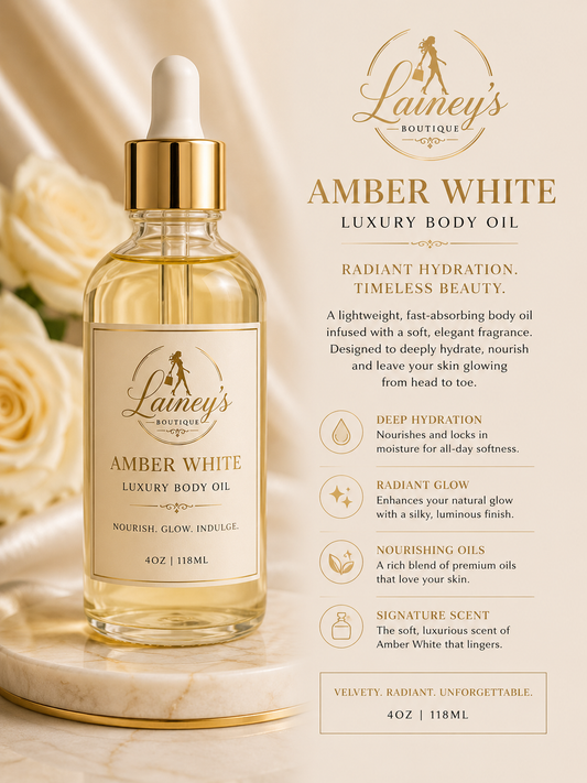 Amber White Body Oil