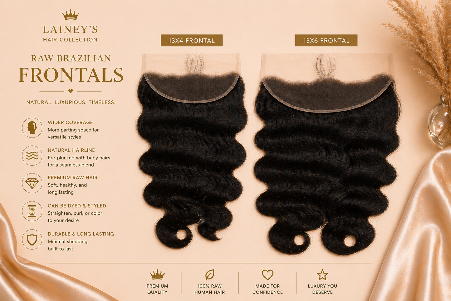 Premium Raw Hair Frontal 13x4