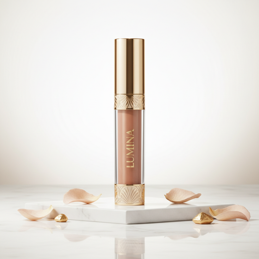 Lainey's private label lip gloss in champagne nude