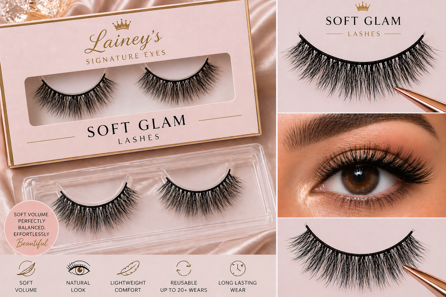 Soft Glam Lashes – Lainey's Signature Eyes